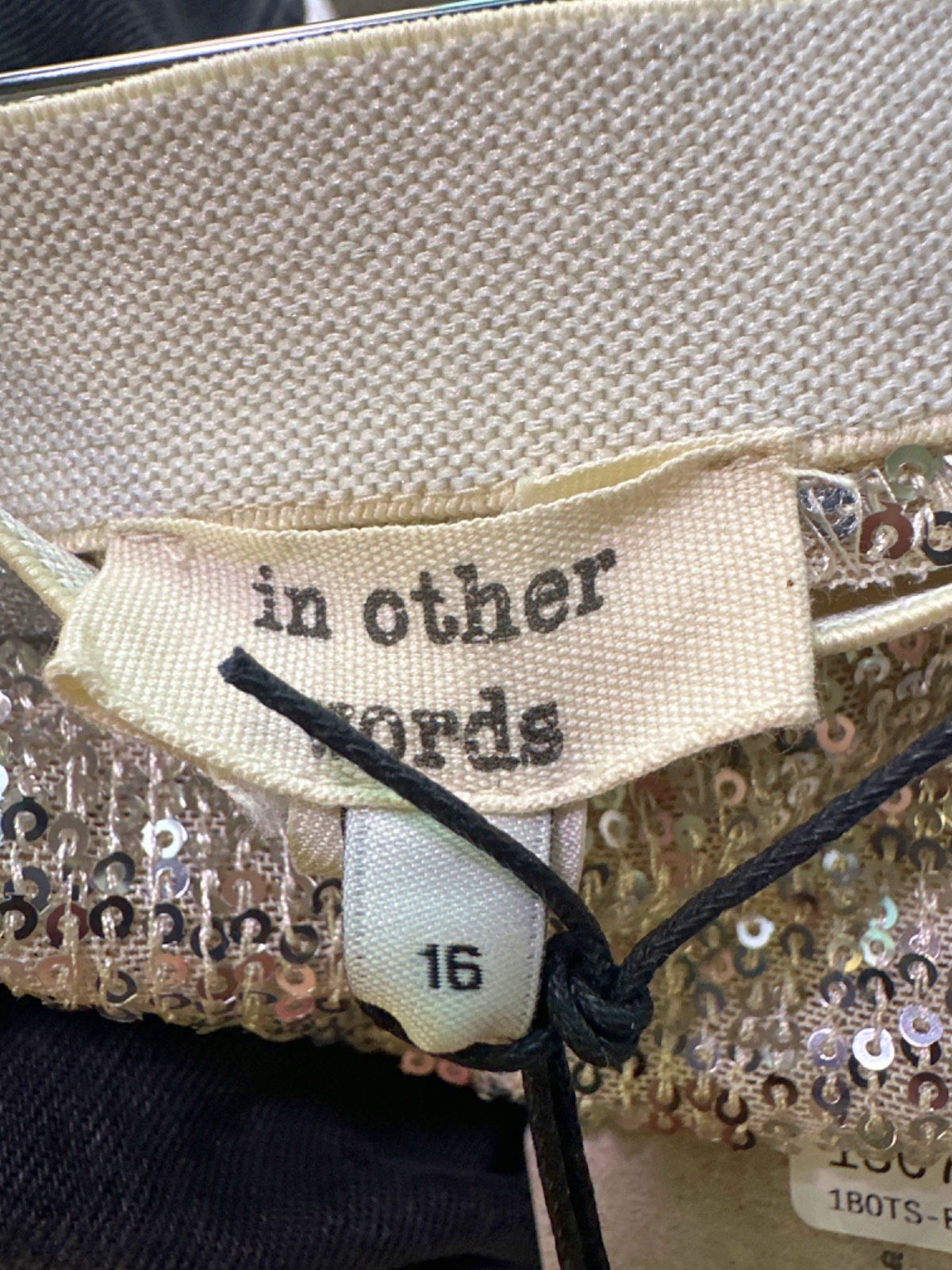 River Island Silver Sequin Skirt UK 16