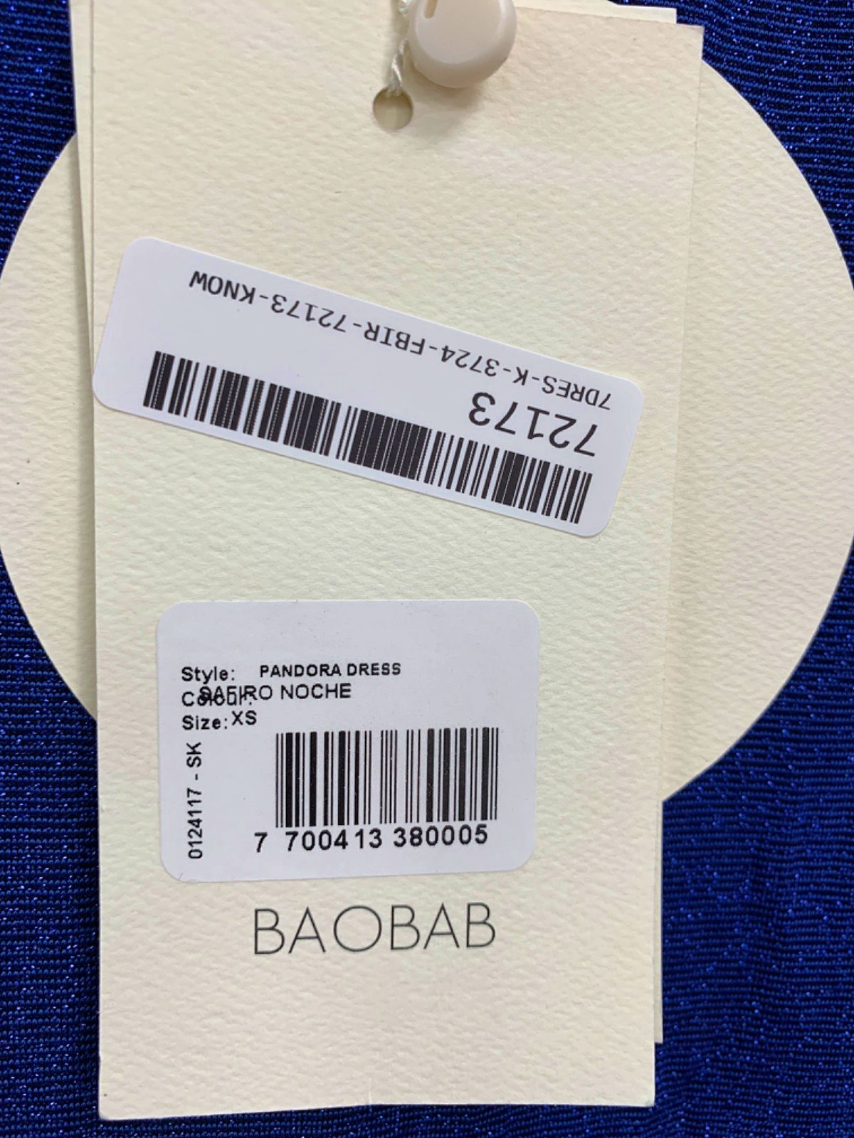 Baobab Blue Pandora Dress UK XS