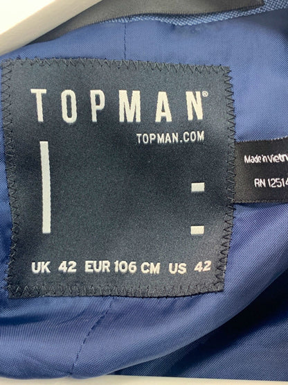 Topman Blue Formal Waistcoat UK 42