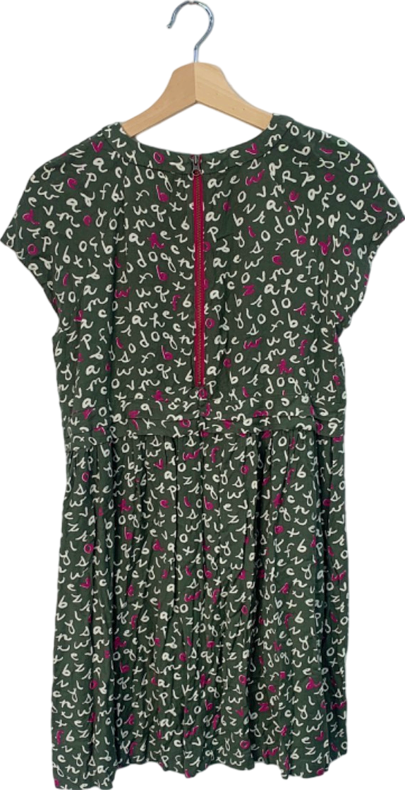 Boden Green Patterned Dress 13-14