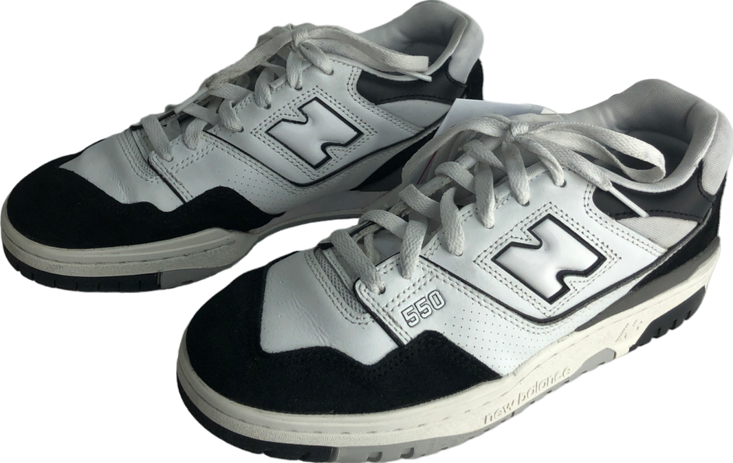 New Balance 550 White Black Grey UK 7.5 EU 41.5 👞