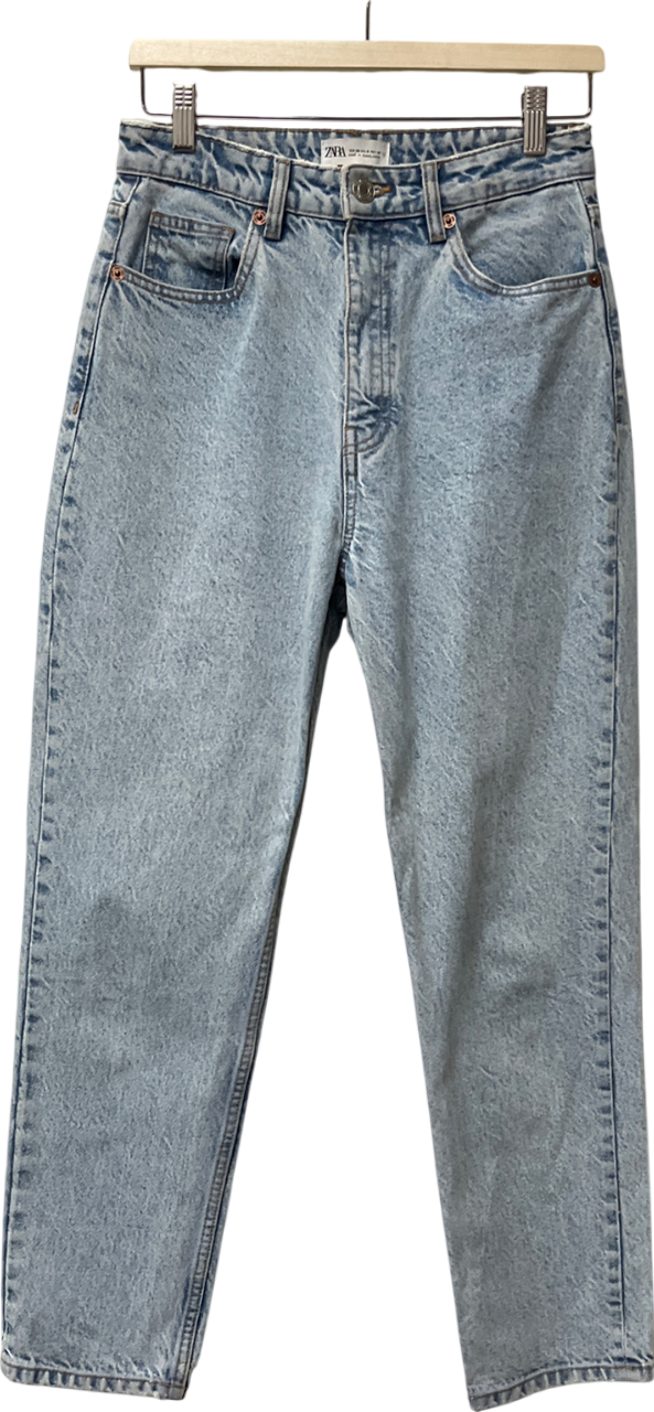 ZARA Light Wash Blue Jeans UK 10