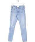 FRAME Blue Le High Skinny Rip Jeans W25