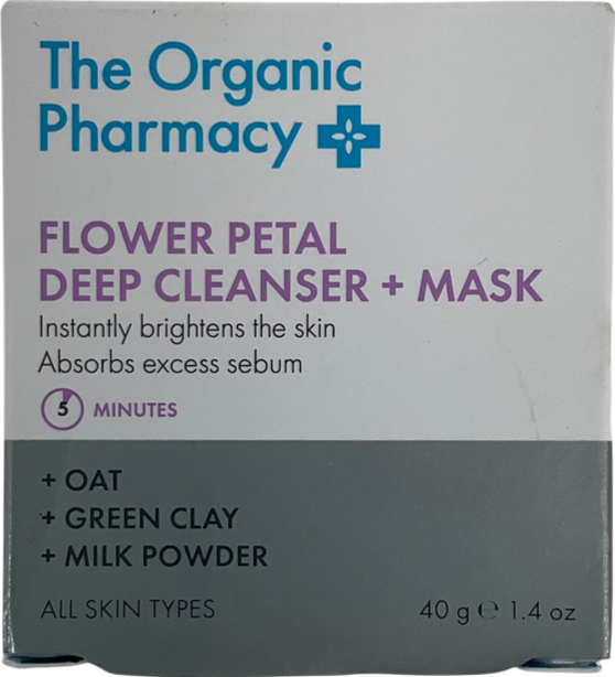 The Organic Pharmacy Flower Petal Deep Cleanser + Mask 40g