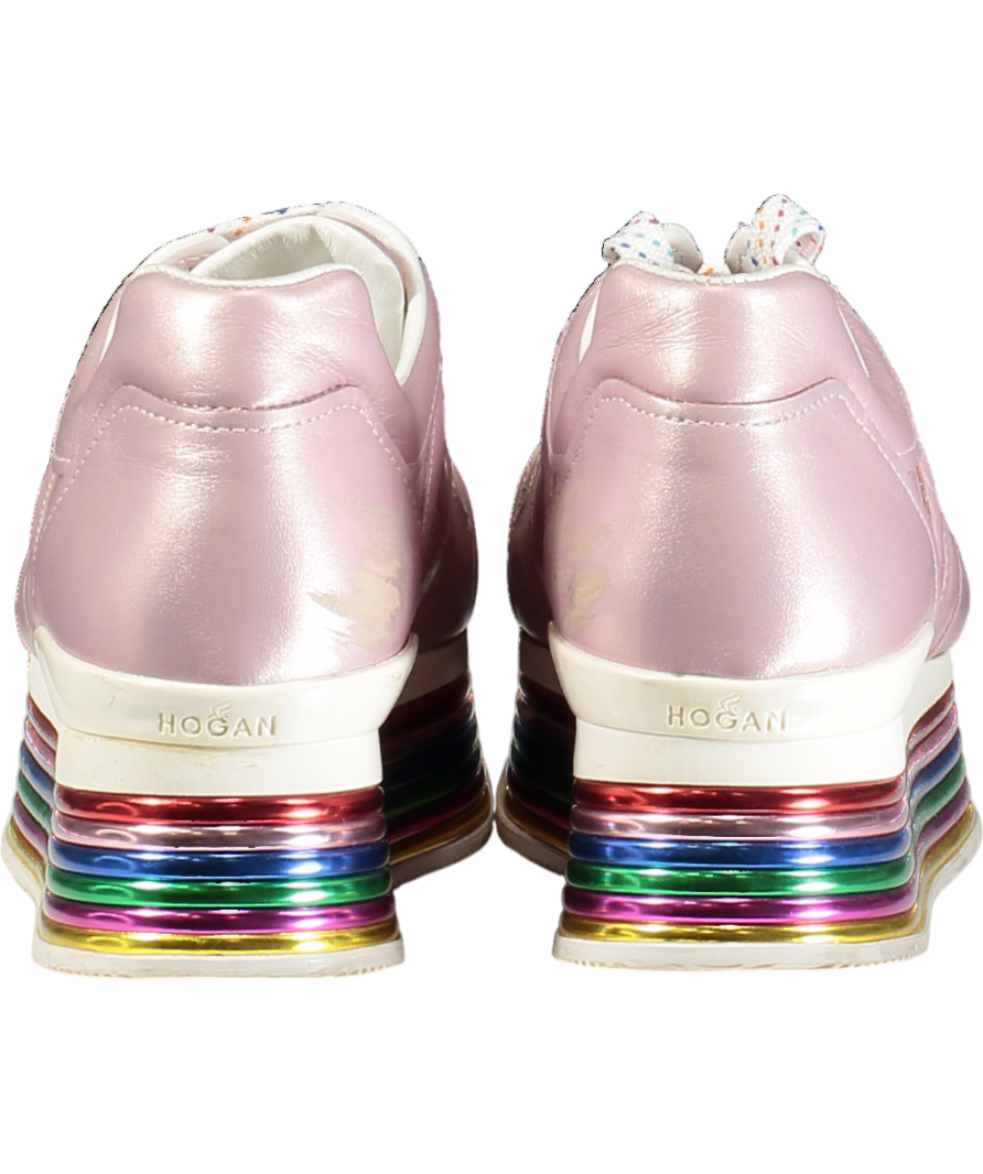 Pinko Pink H352 Donna Time Rainbow Platform Trainers UK 5 EU 38 👠
