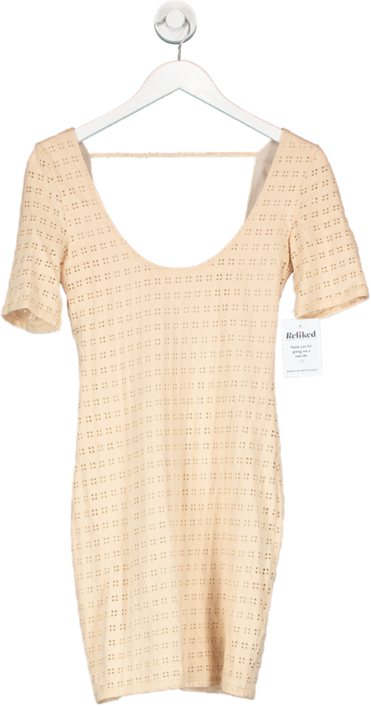 Lovers and Friends Beige Backless Mini Dress UK S