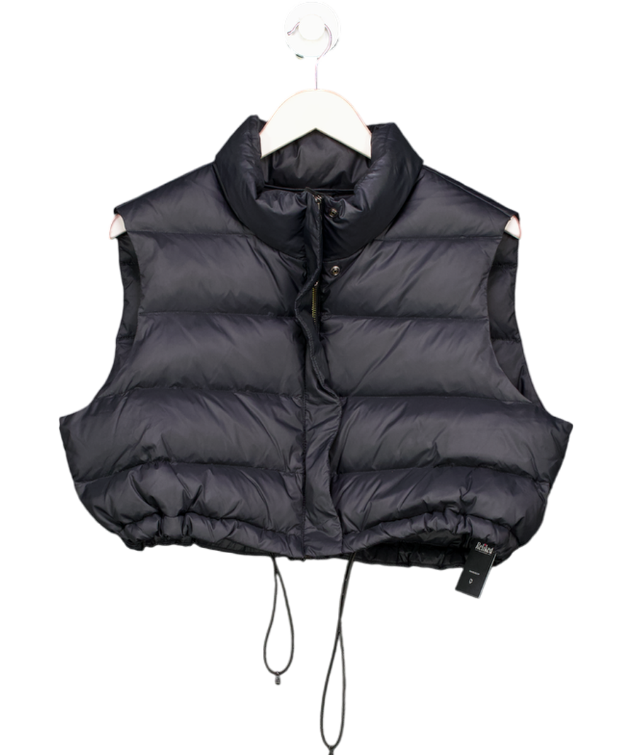 Sweaty Betty Black Cropped Puffer Gilet UK M