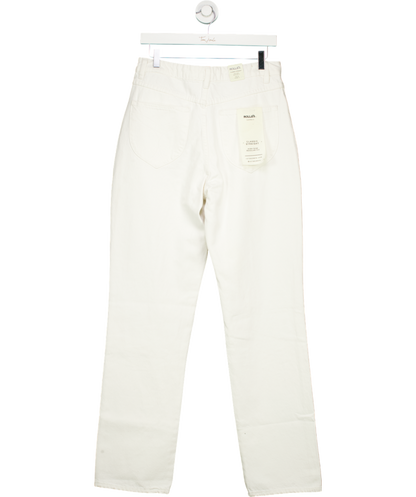 Rolla's White Classic Straight Leg Jeans W30