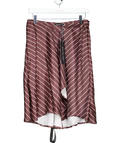 White Fox Brown Heartfelt Midi Skirt UK M