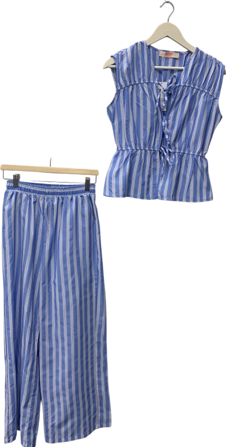 Hiccup Blue Striped Two-Piece Set UK 10