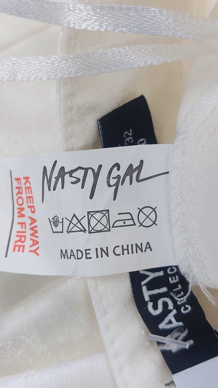 Nasty Gal White Trousers UK 4