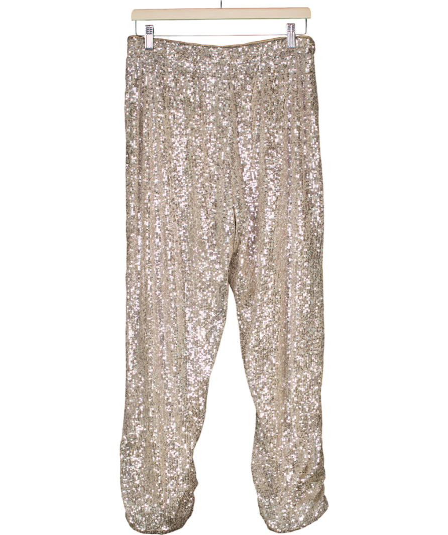 Free Spirits Metallic Sequin Jogger Trousers UK 12