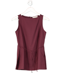 Faithfull Red Emilie Top Bordeaux UK XS