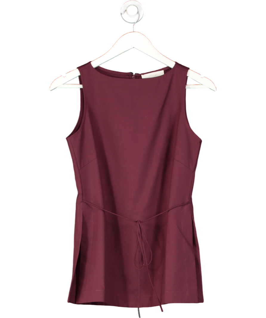 Faithfull Red Emilie Top Bordeaux UK XS