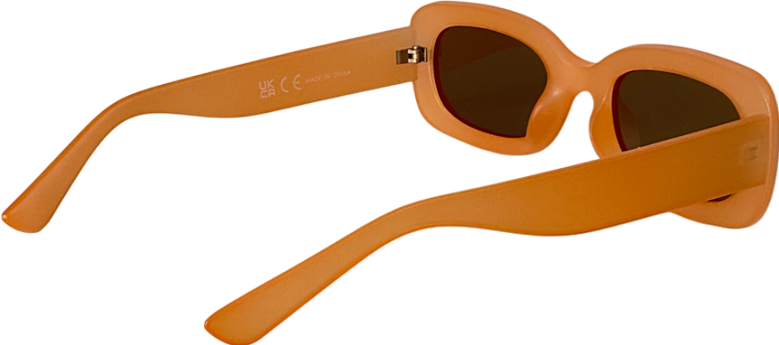 Next Orange Slim Rectangle Sunglasses One Size
