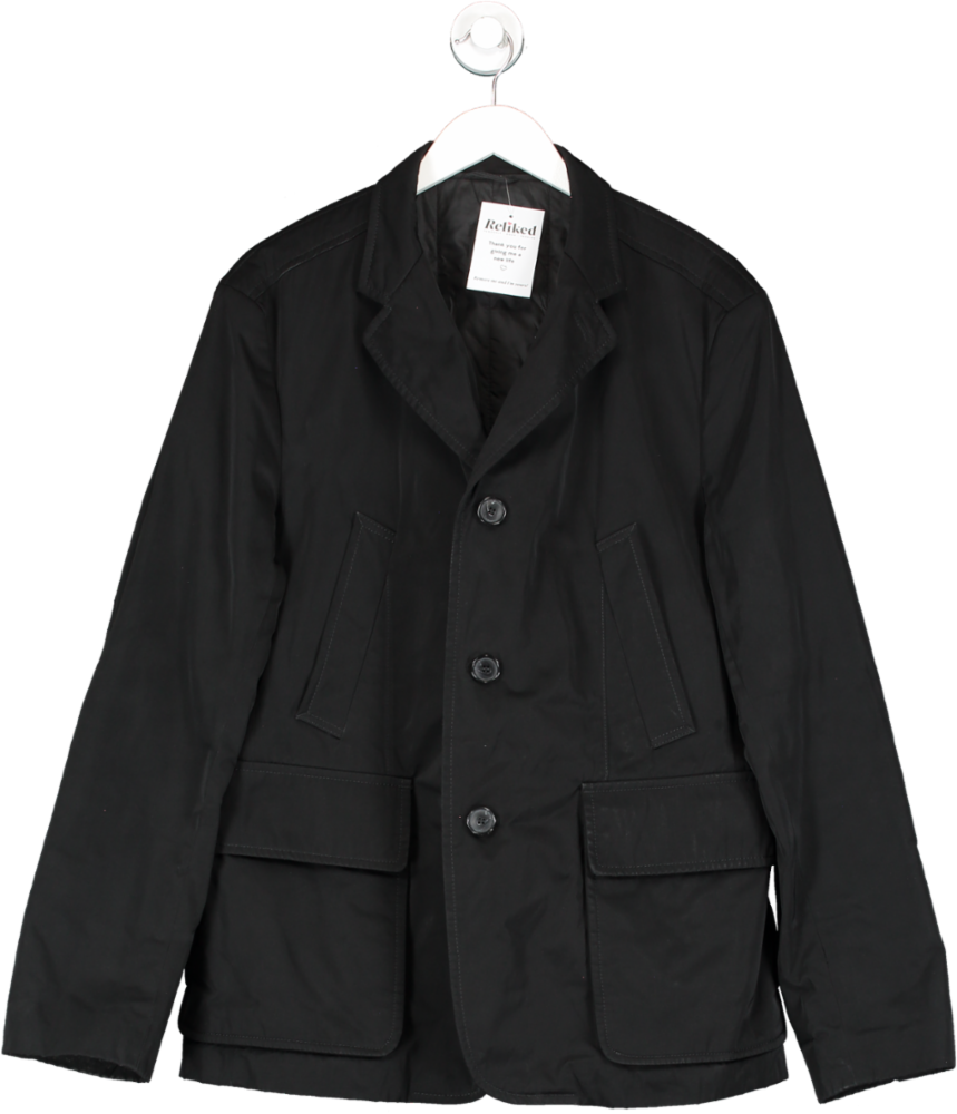 hugo boss Black Slim Fit Coat With Pockets UK XL
