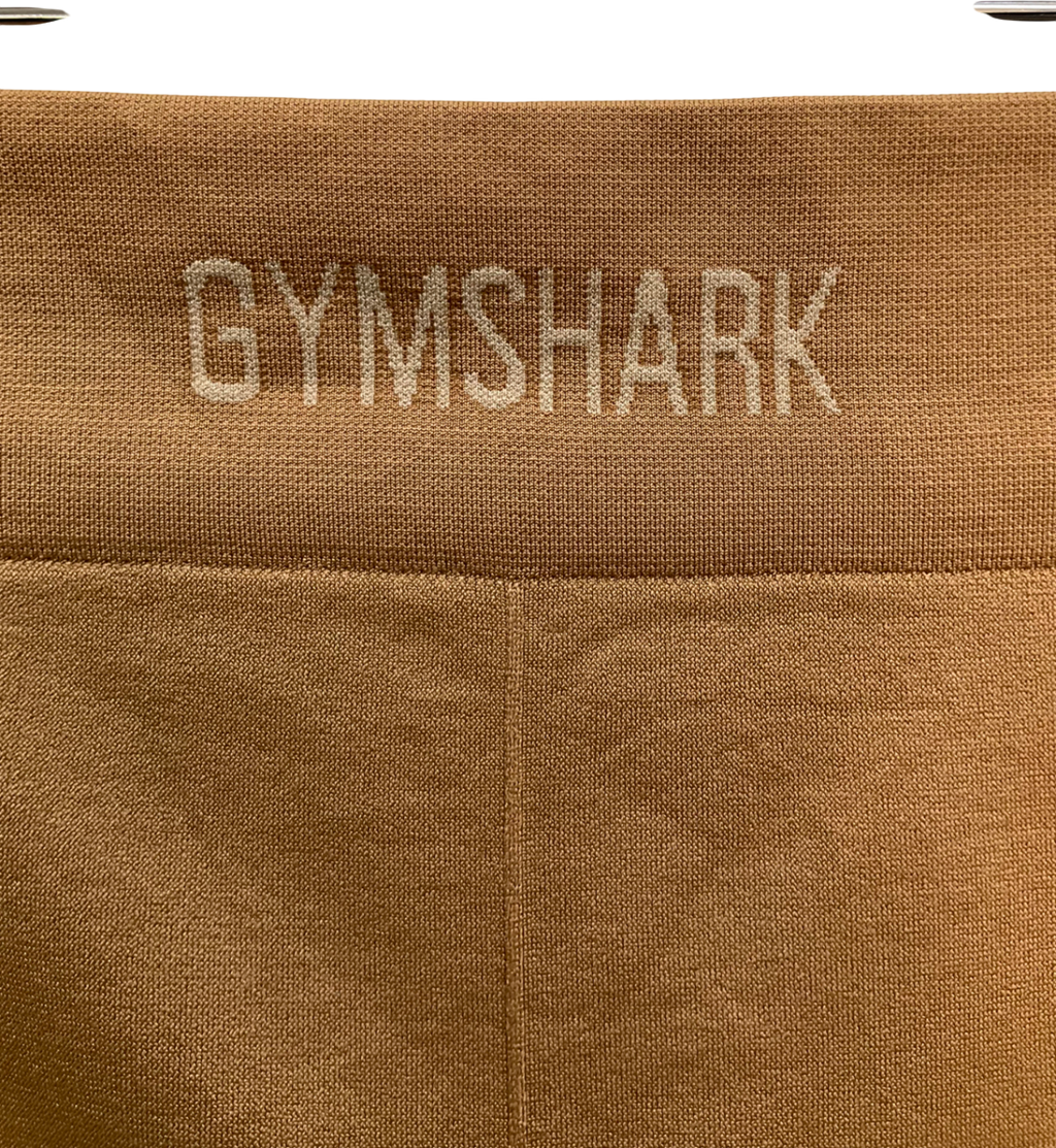 gymshark Beige Seamless Shorts UK S