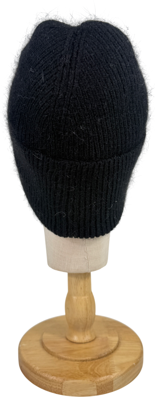 Alvii Black Beanie Hat One Size