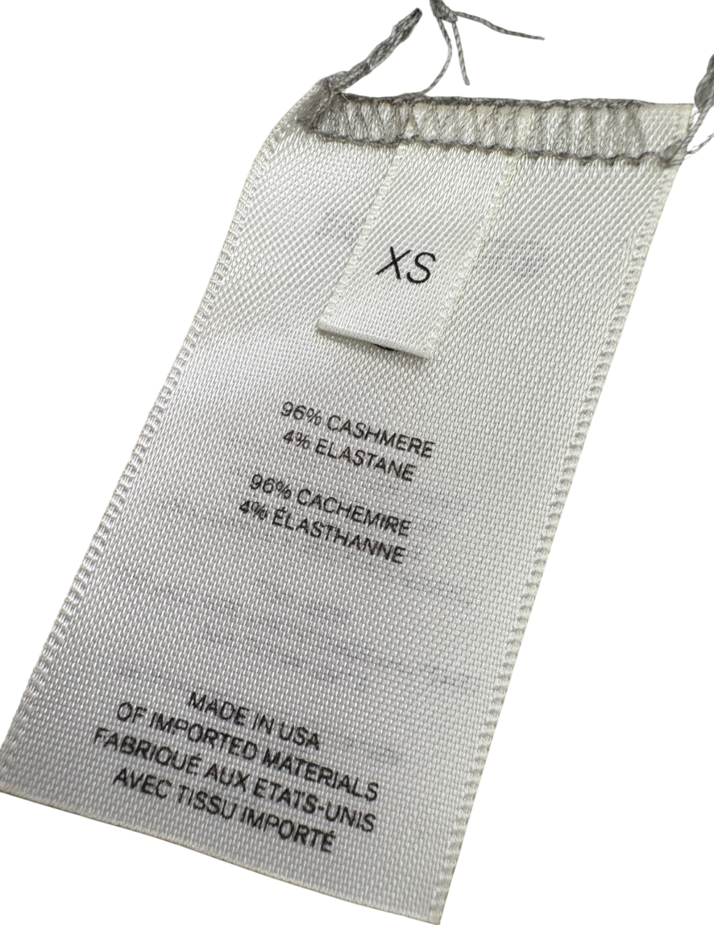 The Row Grey Cashmere Roll Neck Top UK XS