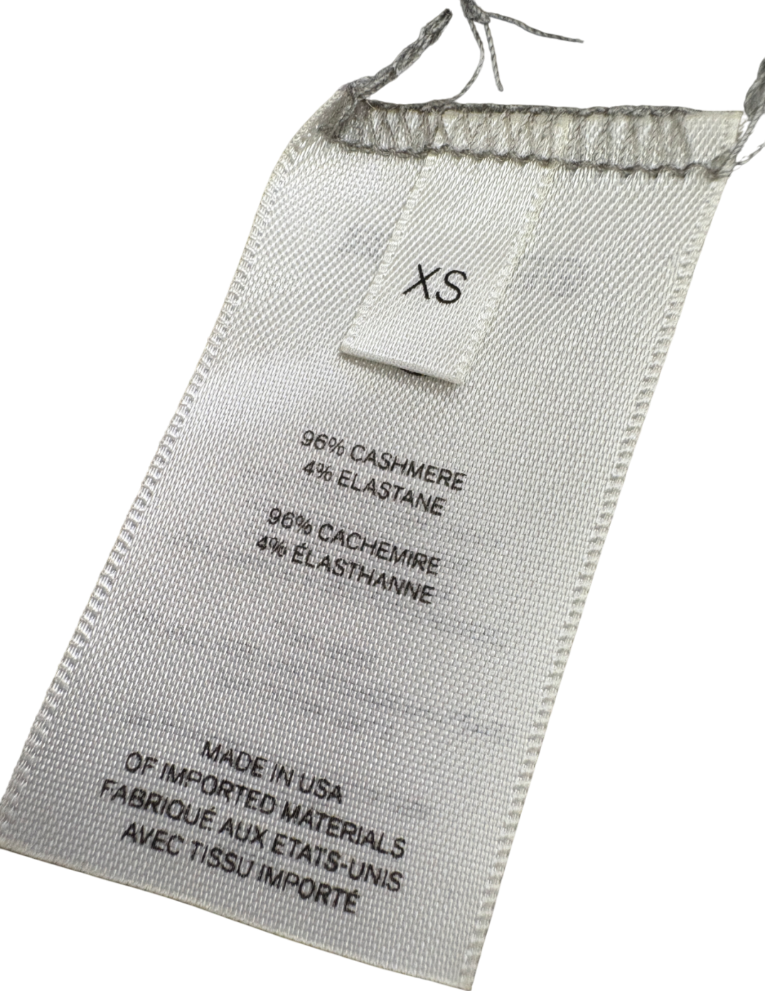 The Row Grey Cashmere Roll Neck Top UK XS