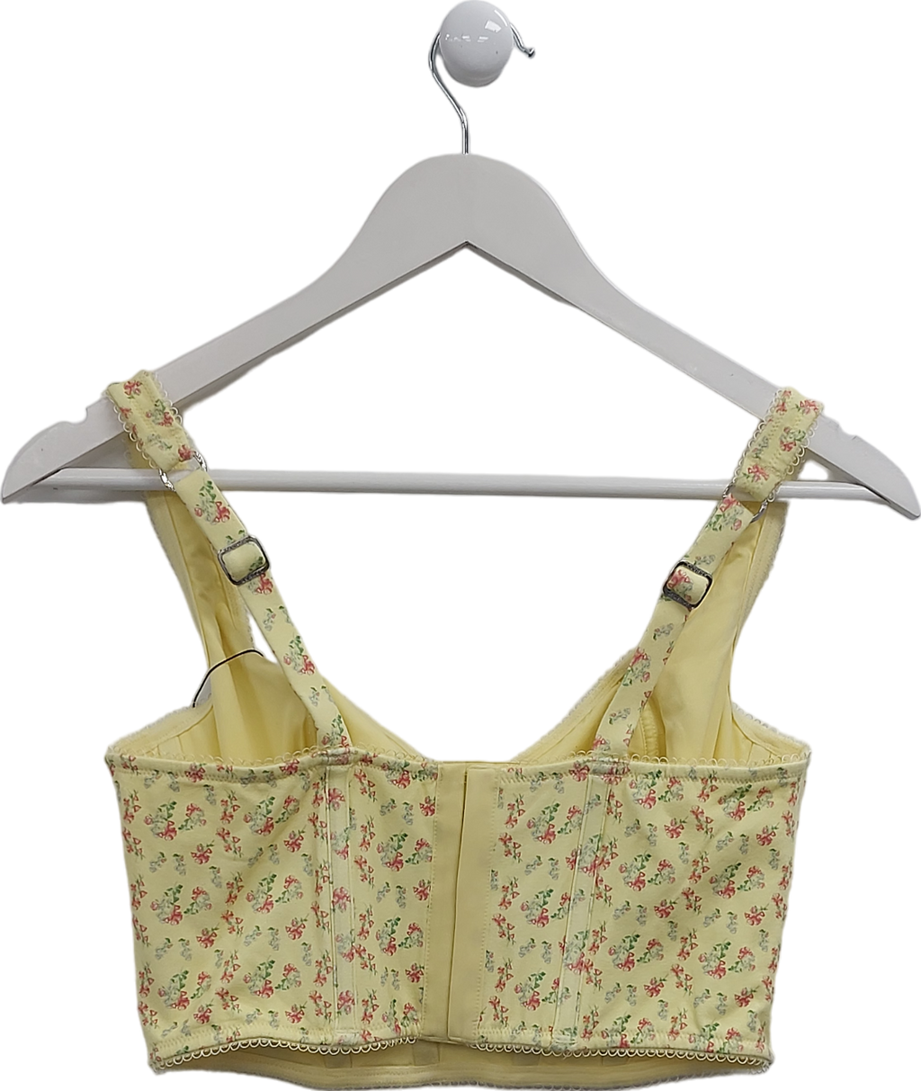 Lounge Underwear Yellow Sweet Lomgline Bra UK 34D