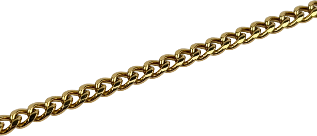 CRAFTD LONDON 18k gold plated Cuban 4mm Plated Bracelet