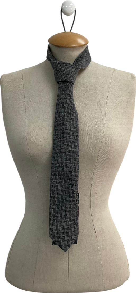 H&M Grey X Erdem Wool Blend Tie One Size