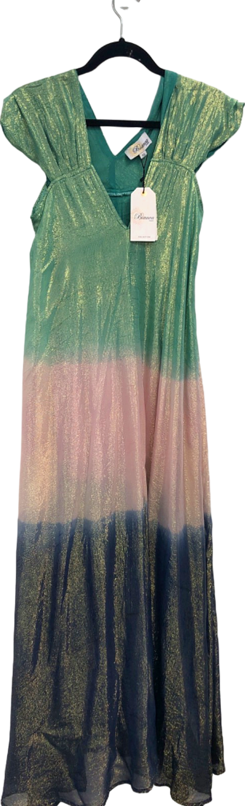 LAW & CO Green Multi-Colour Maxi Dress UK 12/14