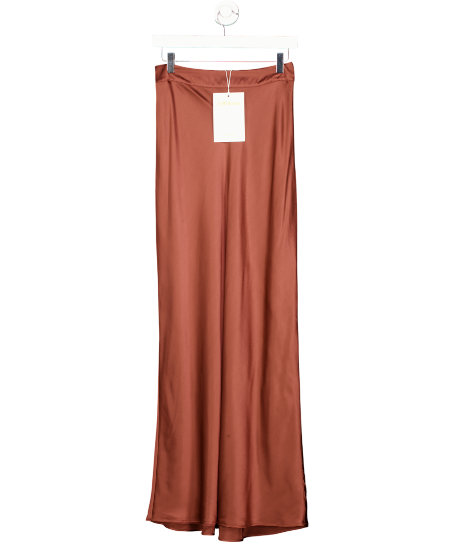 Sezane Brown Ameline Skirt  Cacao UK 8