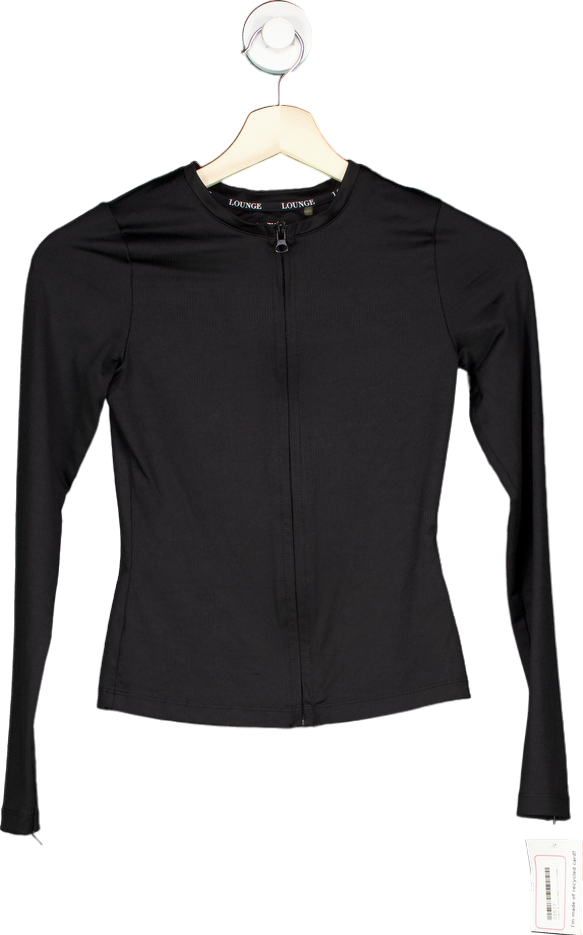 Lounge Black Long Sleeve Top XS