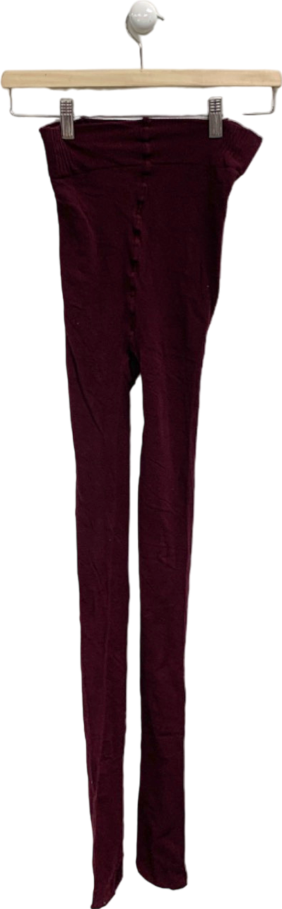 Burgundy Leggings UK M/L