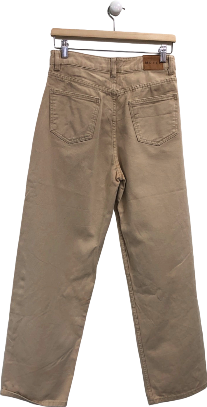 Motel Beige Denim Trousers UK S