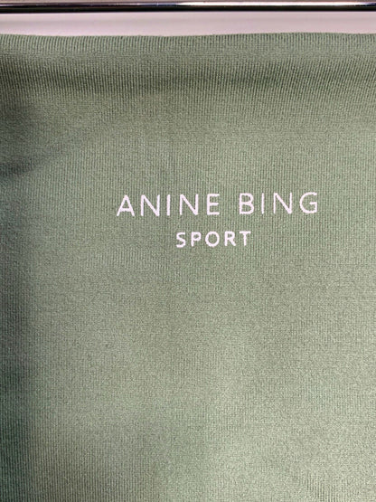 Anine Bing Green Blake Cycling Shorts Small