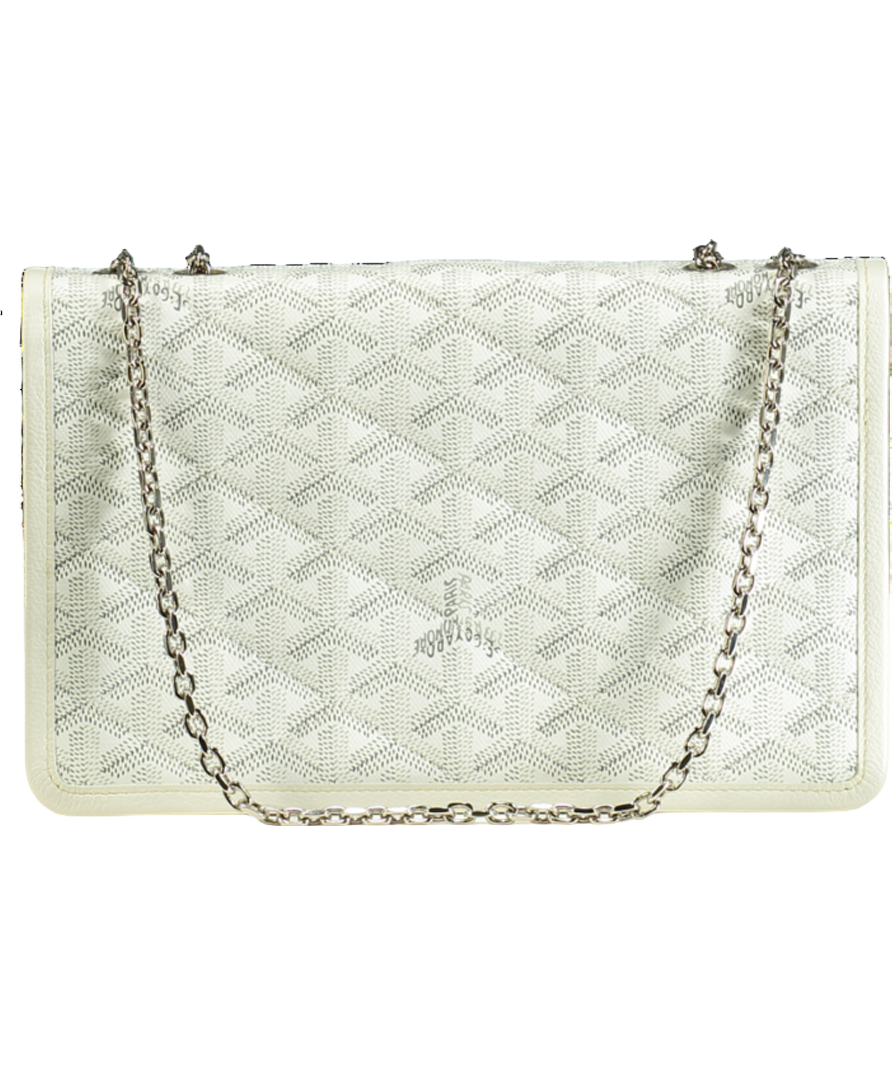 GOYARD Chain Shoulder Bag Alexandre Trois White