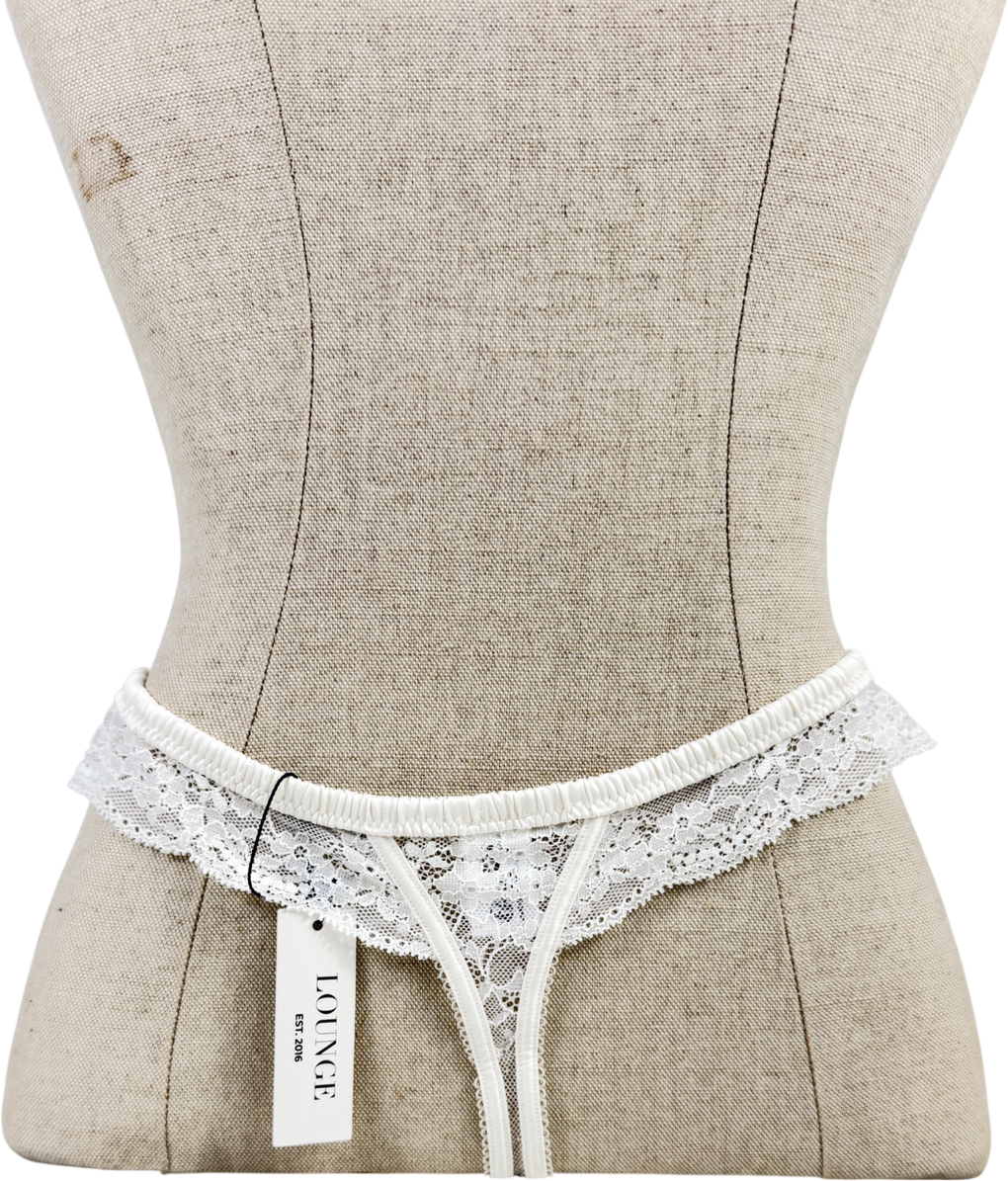 Lounge Cream Serenity Thong UK S