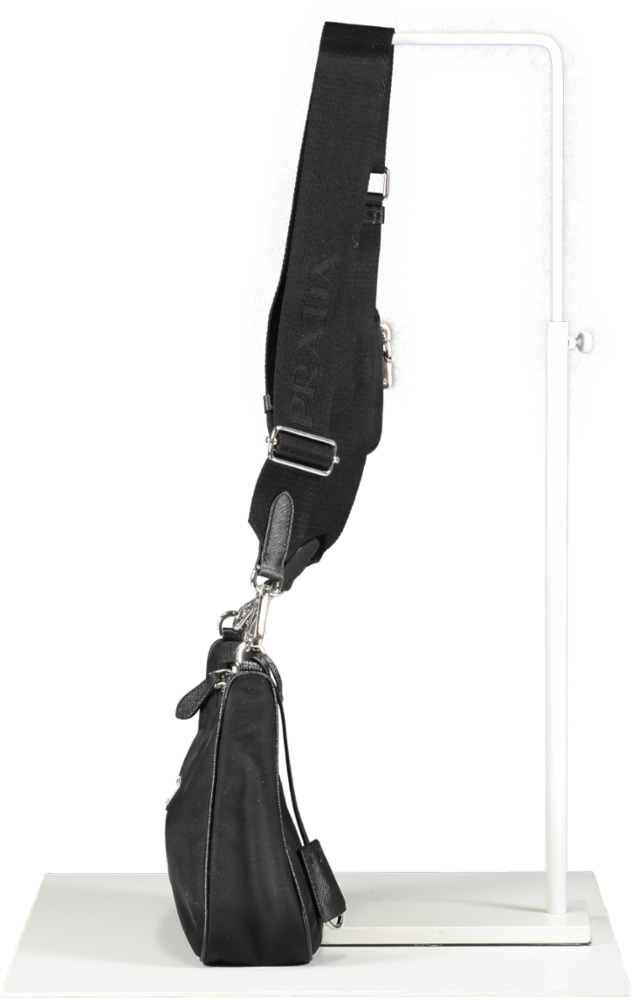 Prada Black Recyled Nylon Shoulder Bag