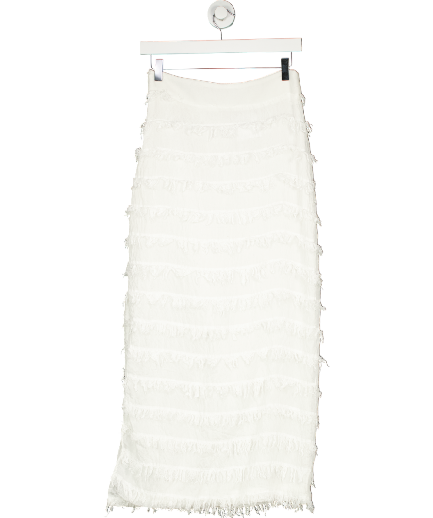 Jan & Nova White Long Skirt UK S