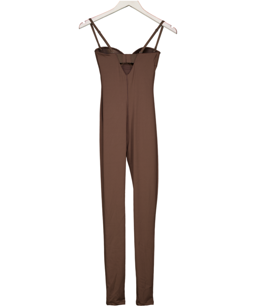 Mars the Label The Sculpt Jumpsuit In Brown UK 6