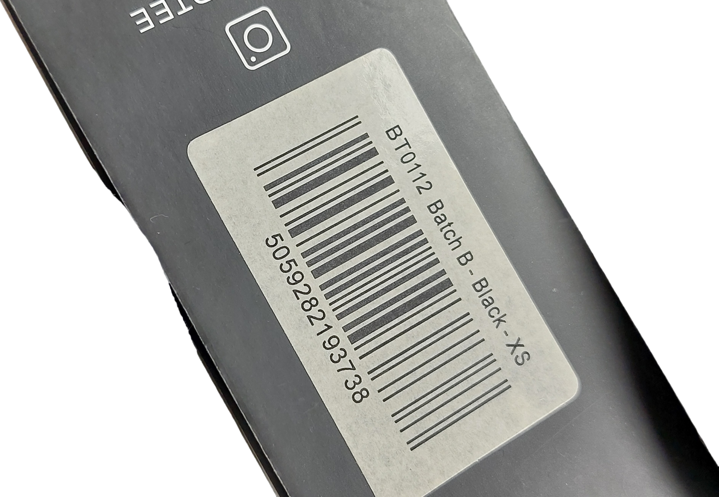 Bo + Tee Black Cropped Tee UK XS