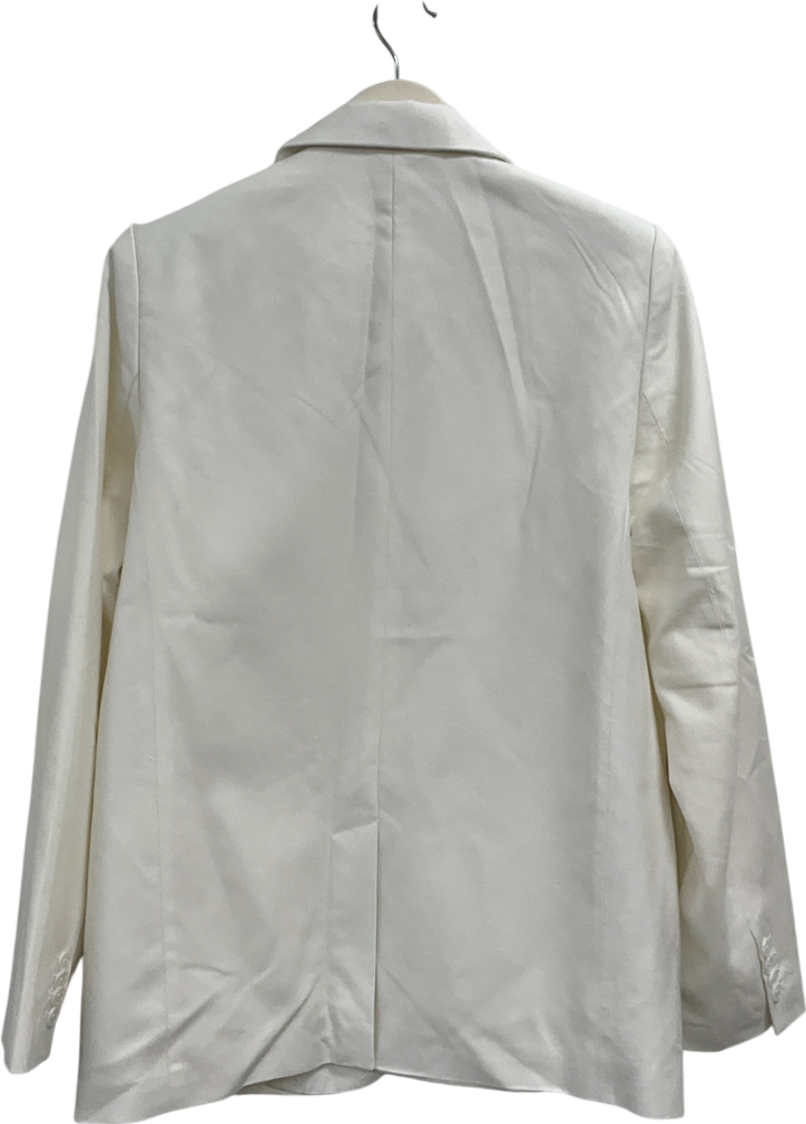 NA-KD Cream Tailored Blazer UK 8