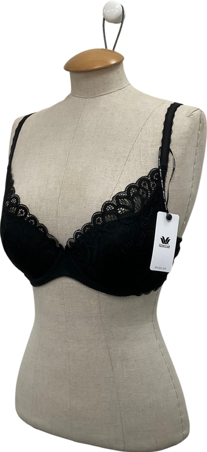 Wacoal Black Raffine Padded Lace Bra UK 32D