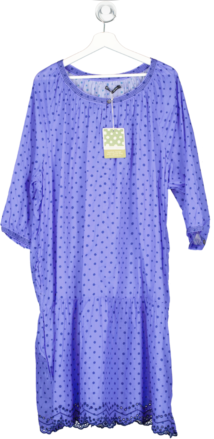 gudren sjoden Blue Lilly Polka-dot Dress UK XL