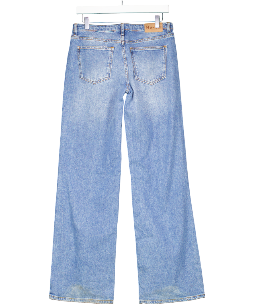 NA-KD Blue Low Waisted Distressed Jeans  Eu 34 UK 8