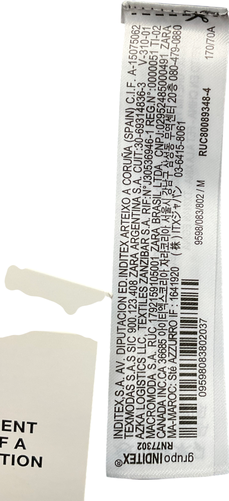 ZARA Grey Organza Skirt UK M