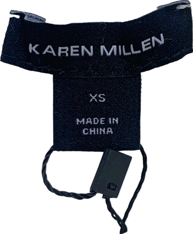 Karen Millen Cream Bandage Form Fitting Knit Midi Skirt UK XS