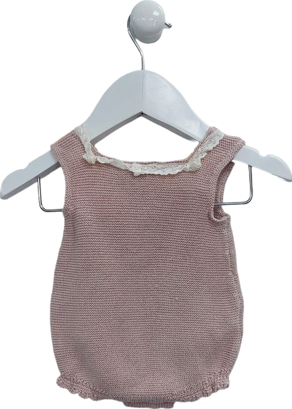 Paz Roderiguez Pink Knitted Romper 0-3 Months