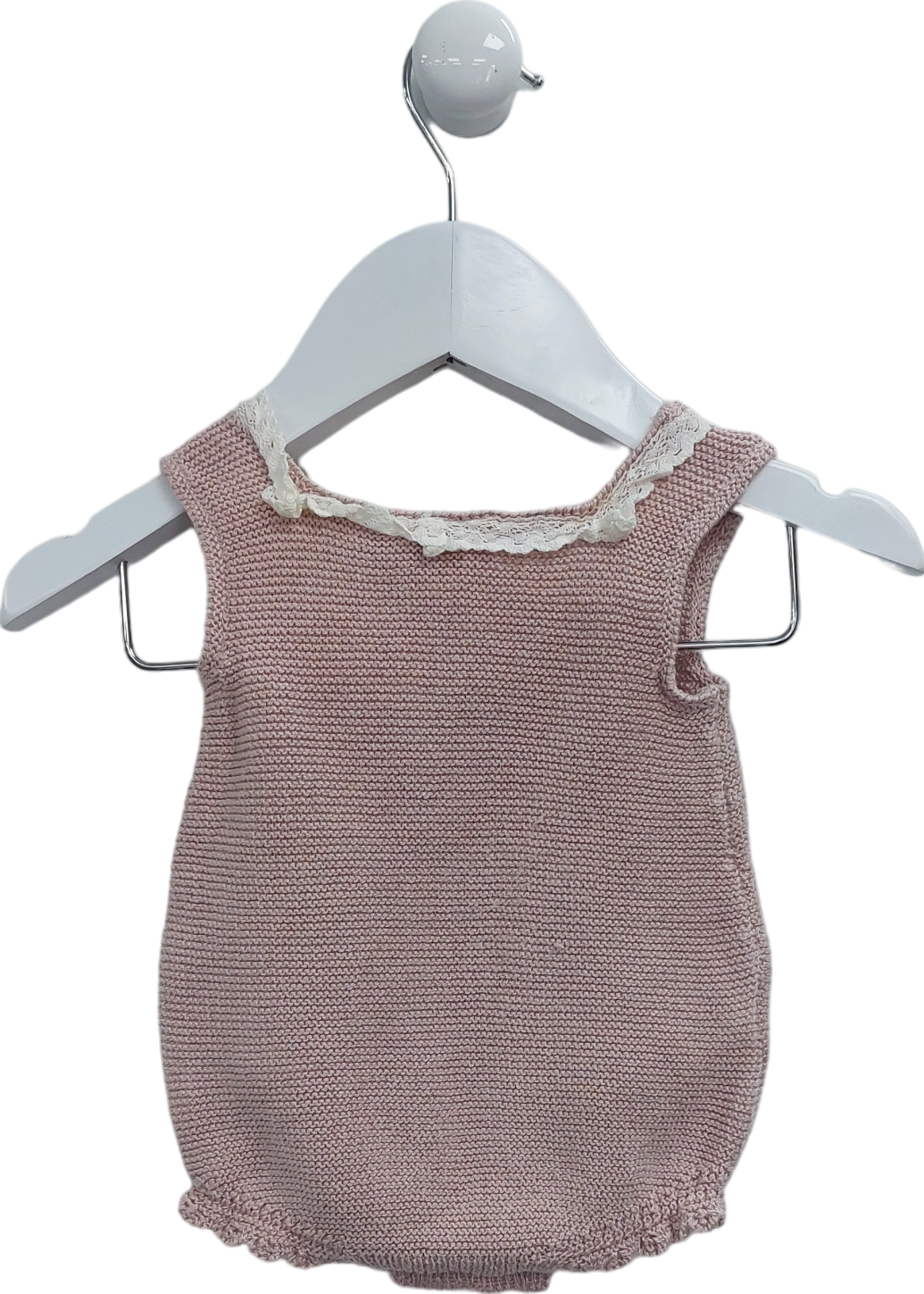 Paz Roderiguez Pink Knitted Romper 0-3 Months