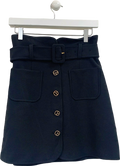 Claudie Pierlot Black Buttoned Skirt UK 8