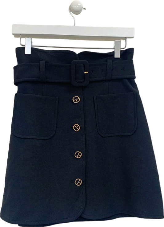 Claudie Pierlot Black Buttoned Skirt UK 4