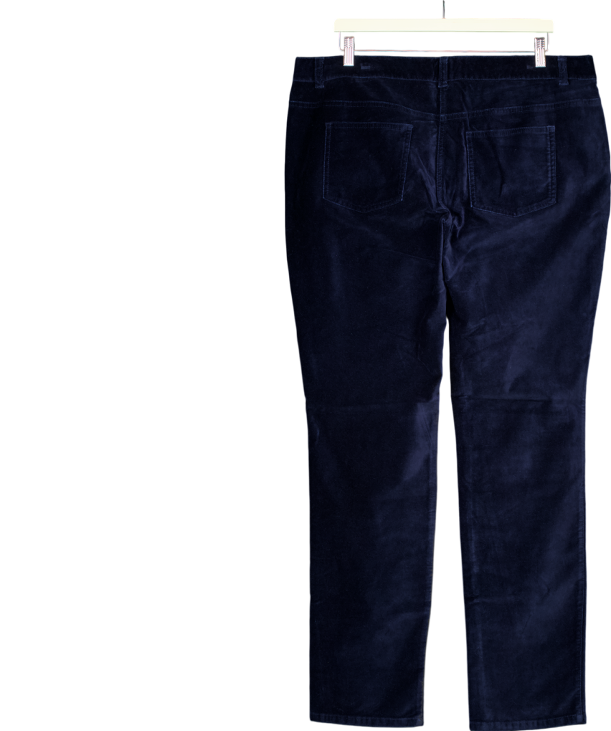 Boden Blue Velvet Trousers UK 18